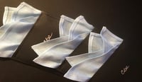 Image 2 of Ready to Wear Pre-Folded Linen Pocket Square - 4-Point (Weave)