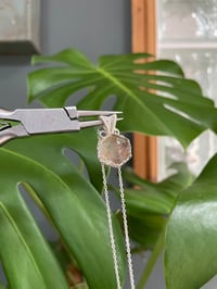 Image 4 of Silver Garden Quartz Hexagon Crystal Necklace