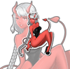 Red Succubus Sticker