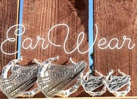 Image 1 of SILVER AM BAMBOO EARRINGS 
