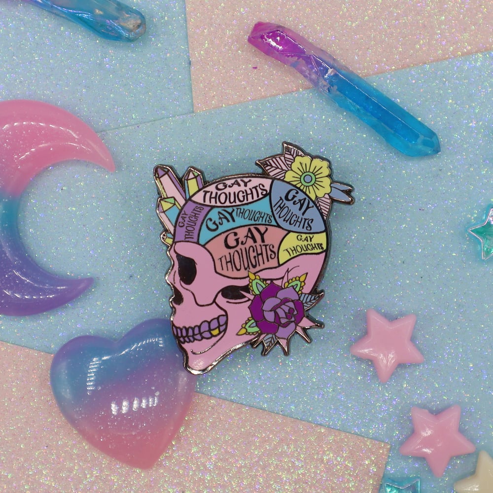Image of Gay Thoughts Enamel Pin