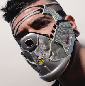 Image of SNEAKER MASK - / SILVER - GREY /  HEAD PIECE