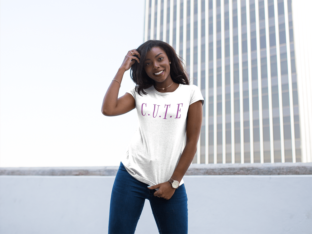 Image of C.U.T.E PRINT-PURPLE