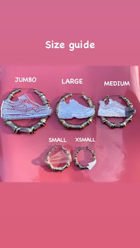 Image 2 of SILVER AM BAMBOO EARRINGS 