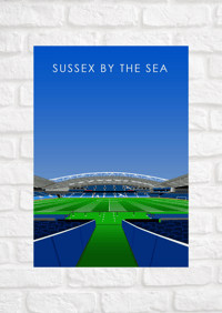 Sussex By The Sea Poster A4