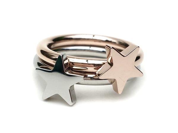 Image of Steckring Stern Shine