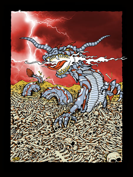 Image of "Metal Serpent" Art Print