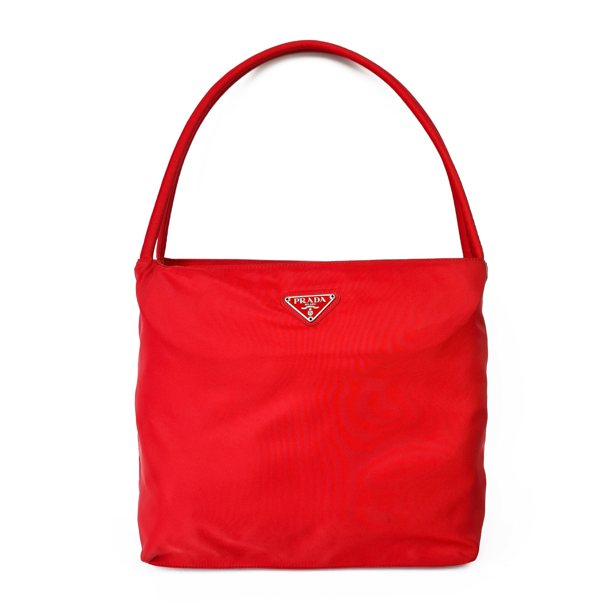 Image of Prada Tessuto Red Shoulder Bag