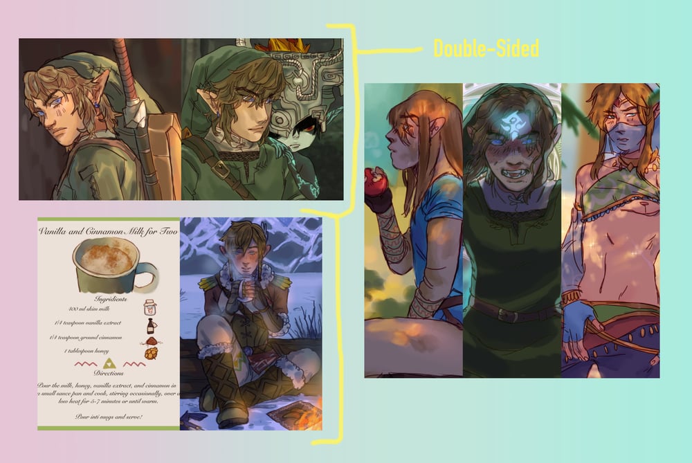 Image of small legend of zelda prints