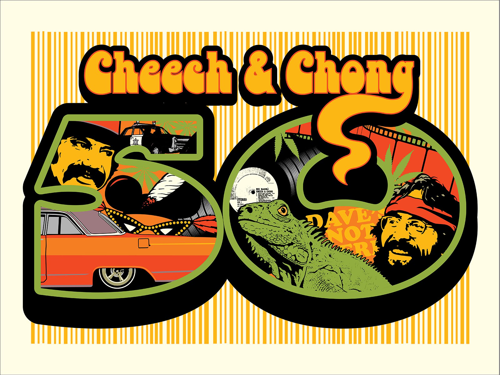 Cheech & Chong 50th anniversary poster | Billy Perkins