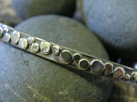 Image of "I will Travel down the Path of my Dreams" Sterling Bracelet