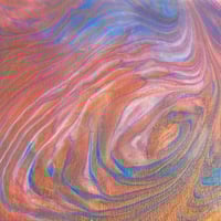 Image 2 of “Peachy Tempest” Fluid Painting