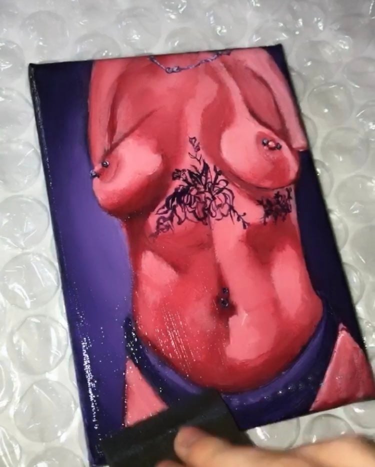 Image of Custom nude painting 