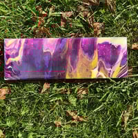 Image 3 of “Violet-Gold Flux” Fluid Painting