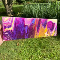 Image 2 of “Violet-Gold Flux” Fluid Painting