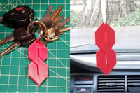 Image 1 of That one cool S you used to draw - Keychain / Rear Mirror Hanger 