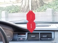 Image 5 of That one cool S you used to draw - Keychain / Rear Mirror Hanger