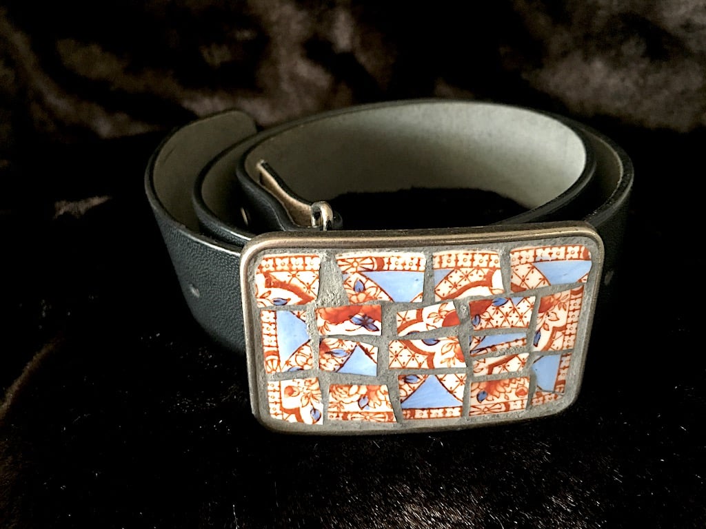 mosaic belt buckles