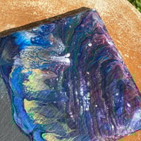 Image 2 of “Deep Palette Cheeseboard” Slate, Acrylic, and Resin