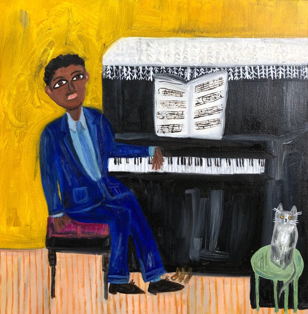 Image of Sonny's Blues. Original oil painting.