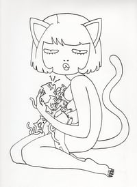 Cat Mom (Original) - Ink