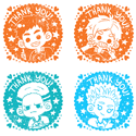 Haikyuu!! Thank You Stamps