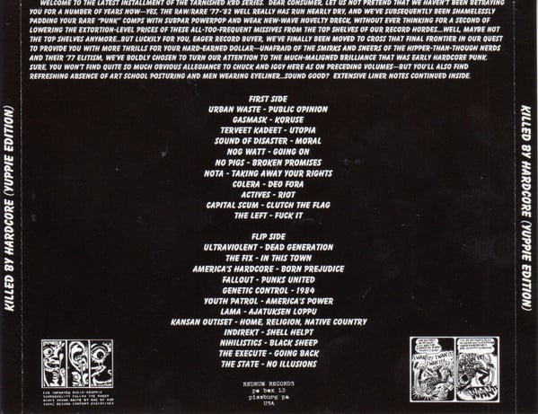 Image of v/a - "Killed By Hardcore" CD