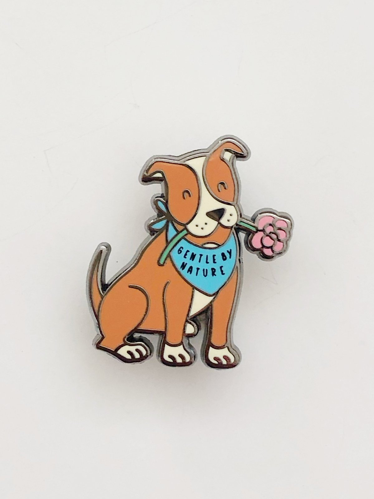 Image of "Gentle by Nature" Pit Bull Pin