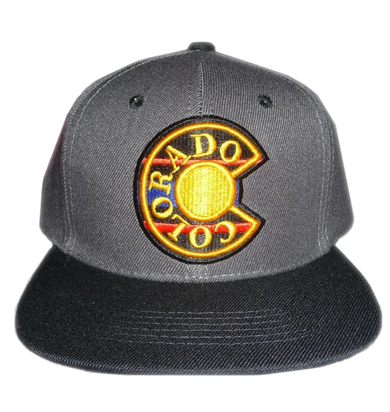 Image of COLORADO GREY AND GOLD WITH BLACK BRIM SNAPBACK HAT