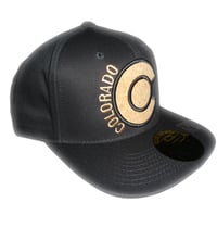 Image 2 of COLORADO BLACK CORK LOGO SNAPBACK HAT 