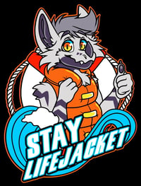 Image 3 of Stay Life Jacket Sticker Version 2