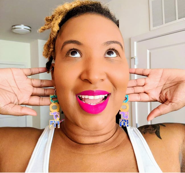 Afro-Pop Graffiti Earrings