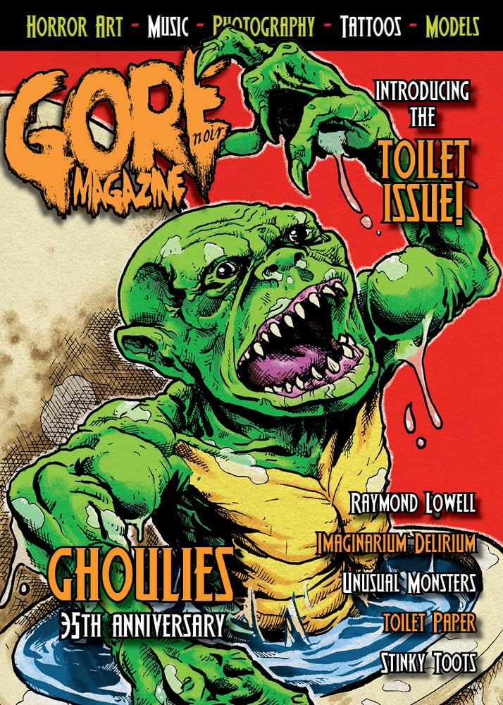 Image of Toilet Issue 5x7" Ghoulies & Street Trash themed LIMITED EDITION