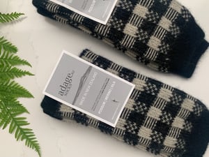 Image of Luxury Possum Socks - New Colours! - Black & Ivory