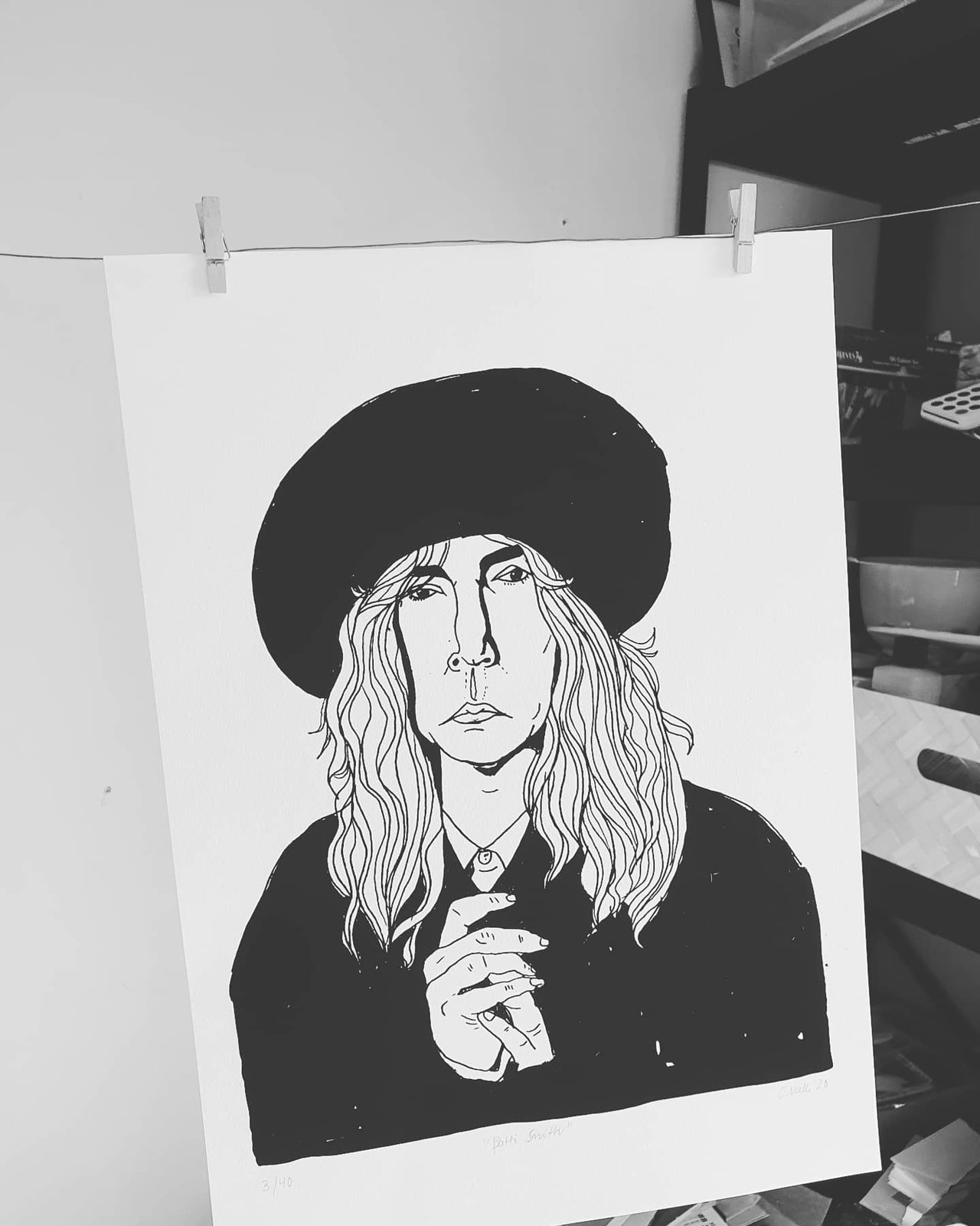 Patti Smith A3 print | Oda Valle