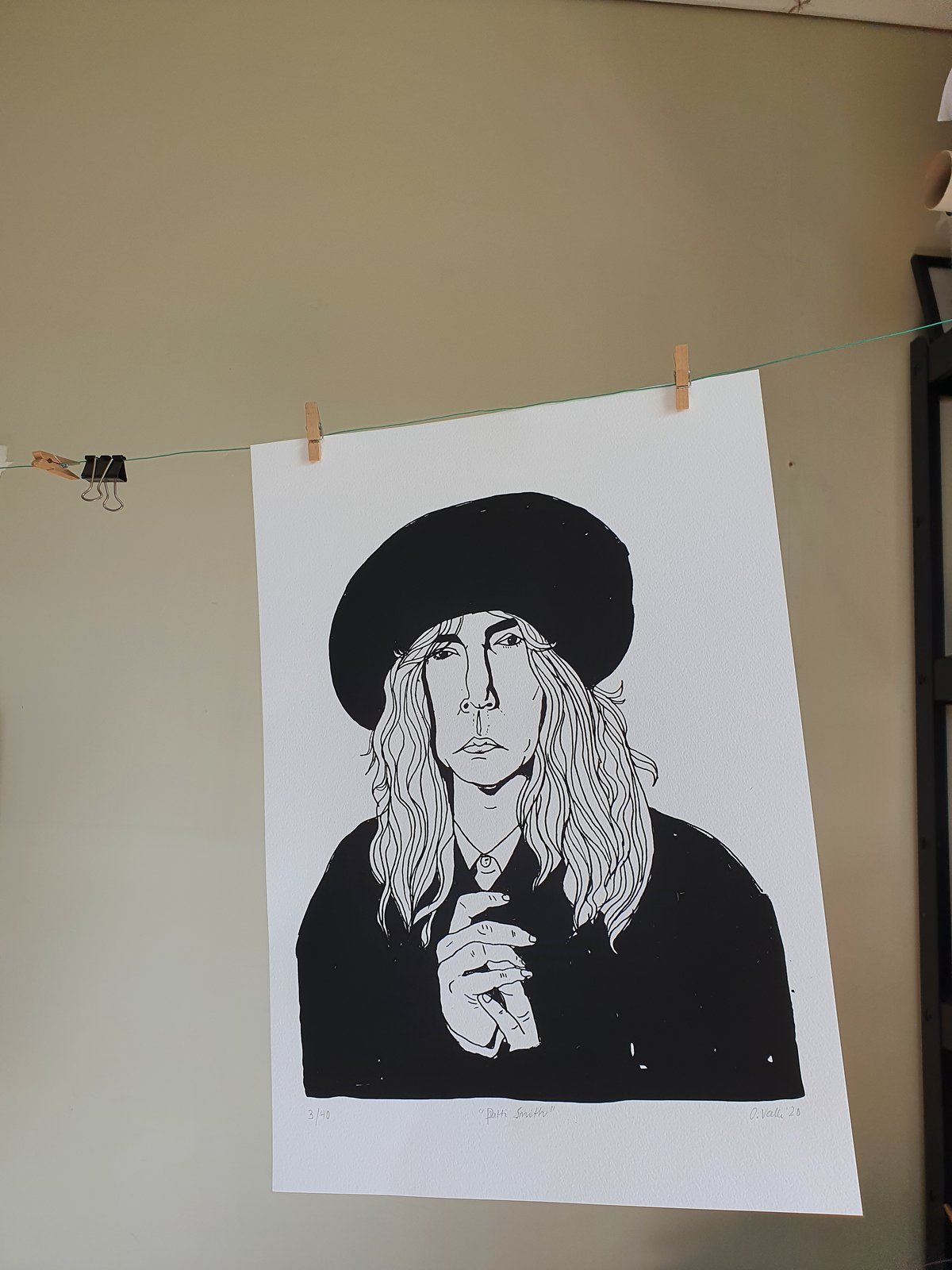 Patti Smith A3 print | Oda Valle
