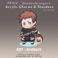 Image 1 of FFXIV - Ardbert Acrylic Charm / Standee (pre-order)