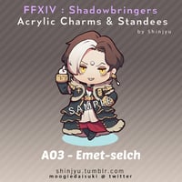 Image 1 of FFXIV - Emet-selch Acrylic Charm / Standee (pre-order)