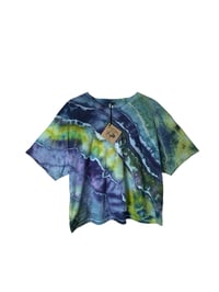 Image 2 of L Crop Tee in Cool Geode Ice Dye