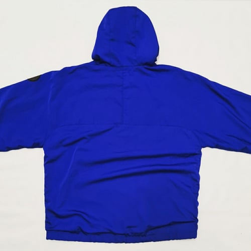 Image of Vintage Burberry "Royal Blue Spell-out" Half-Zip Anorak / Medium