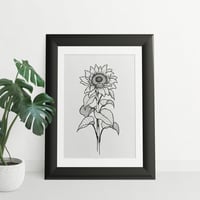 Sunflower A5 print 