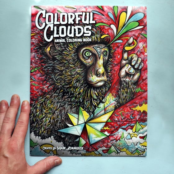 Image of "COLORFUL CLOUDS" Animal Coloring Book