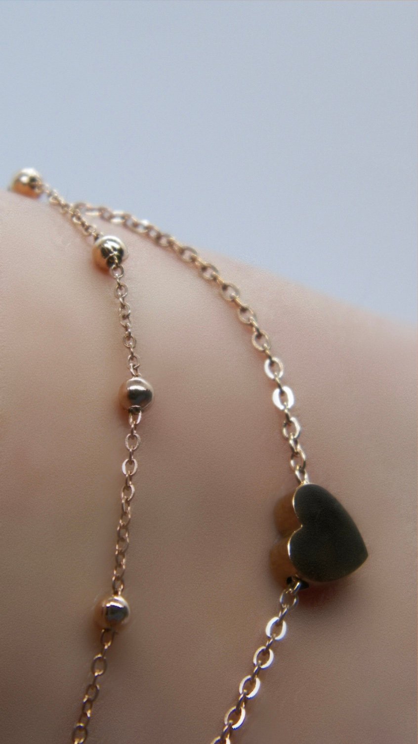 Image of Single Heart Anklet