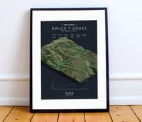 Image 1 of Bwlch y Groes KOM series print A4 or A3 - By Graphics Monkey