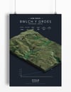 Bwlch y Groes KOM series print A4 or A3 - By Graphics Monkey