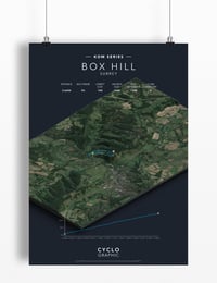 Image 2 of Box Hill KOM series print A4 or A3 - By Graphics Monkey