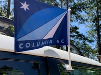 Columbia Window Flag