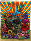 Sunset Skull Giclee print by Boppo