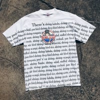 Image 1 of Original 1996 Bubba Gump Forrest Gump Tee.