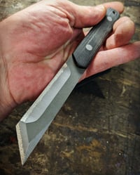 Image 5 of S7 Steel Prybar Knife - Micarta